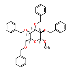 甲基 2,3,4,6-四-O-苄基-BETA-D-吡喃半乳糖苷 结构式