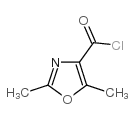 2,5-二甲基-1,3-噁唑-4-甲酰氯 结构式