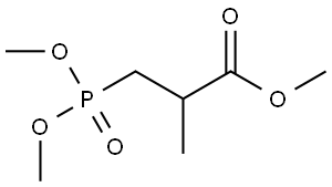 3-(二甲氧基膦酰基)-2-甲基丙酸甲酯 结构式