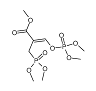 2-Propenoic acid, 2-[(dimethoxyphosphinyl)methyl]-3-[(dimethoxyphosphinyl)oxy]-, methyl ester, (Z)- (9CI) 结构式