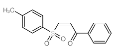 3-(4-methylphenyl)sulfonyl-1-phenyl-prop-2-en-1-one 结构式