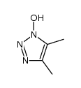 1-羟基-4,5-二甲基-1H-1,2,3-三氮唑 结构式