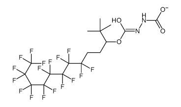 1,2-Hydrazinedicarboxylic acid, 1-(1,1-dimethylethyl) 2-(4,4,5,5,6,6,7,7,8,8,9,9,10,10,11,11,11-heptadecafluoroundecyl) ester 结构式