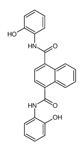 N1,N4-双(2-羟基苯基)-1,4-萘二甲酰胺 结构式