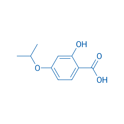 2-羟基-4-异丙氧基苯甲酸 结构式