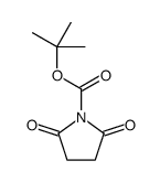 2,5-二氧代吡咯烷-1-羧酸叔丁酯 结构式
