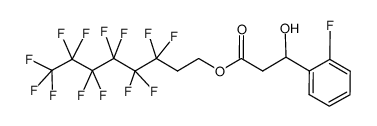 2-氟-β-羟基苯丙酸-3,3,4,4,5,5,6,6,7,7,8,8,8-十三氟辛酯 结构式
