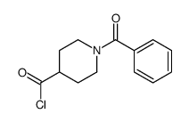 N-苯甲酰基-4-哌啶甲酰氯 结构式