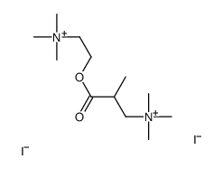 1-Propanaminium,N,N,N-trimethyl-2-[[2-(trimethylammonio)ethoxy]carbonyl]-, iodide (1:2) 结构式