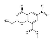 2-(2-羟基乙氧基)-3,5-二硝基苯甲酸甲酯 结构式