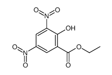 2-羟基-3,5-二硝基苯甲酸乙酯 结构式