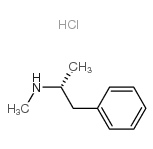 R-(-)-Methamphetamine Hydrochloride 结构式