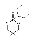 N,N-二乙基-5,5-二甲基-1,3,2-二氧磷杂环己烷-2-胺 2-氧化物 结构式