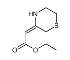 (2Z)-3-硫代吗啉亚基乙酸乙酯 结构式