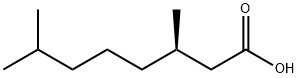 (R)-3,7-二甲基辛酸 结构式