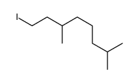 1-碘-3,7-二甲基辛烷 结构式