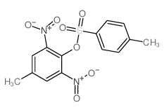 Phenol,4-methyl-2,6-dinitro-, 1-(4-methylbenzenesulfonate) 结构式