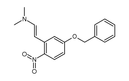 Ethenamine, N,N-dimethyl-2-[2-nitro-5-(phenylmethoxy)phenyl]-, (1E)- 结构式