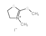 4,5-二氢-3-甲基-2-(甲硫基)噻唑鎓碘化物 结构式