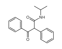 N-异丙基-β-氧代-α-苯基苯丙酰胺 结构式