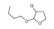 2-Butoxy-3-chlorotetrahydrofuran 结构式