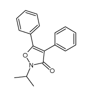 2-异丙基-4,5-二苯基异恶唑-3(2H)-酮 结构式
