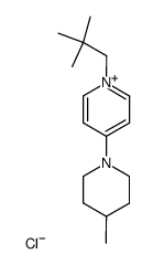 1-(2,2-二甲基丙基)-4-(4-甲基-1-哌啶基)吡啶鎓氯化物 结构式