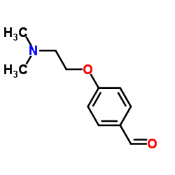 4-[2-(二甲胺基)乙氧基]苯甲醛 结构式