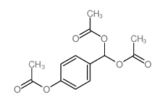 4-乙酰氧基苯甲醛二乙酸酯 结构式