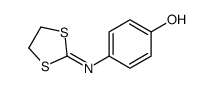 Phenol, 4-(1,3-dithiolan-2-ylideneamino)- 结构式