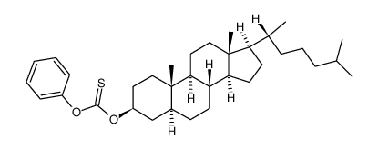 Cholestan-3-ol, O-(O-phenyl carbonothioate), (3β,5α)- (9CI) 结构式