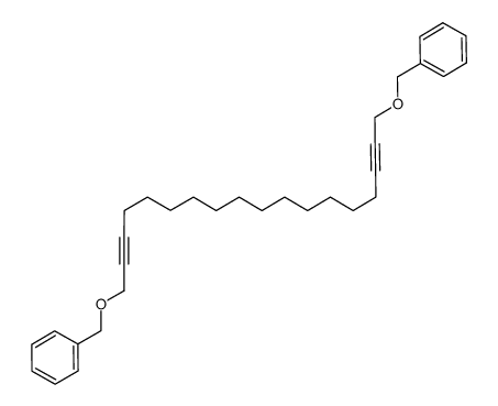 Benzene, 1,1'-[2,16-octadecadiyne-1,18-diylbis(oxymethylene)]bis- 结构式