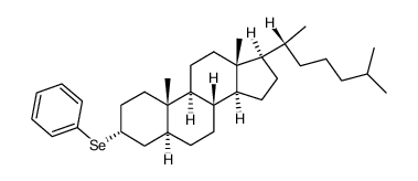 (3α,5α)-3-苯基硒代胆甾烷 结构式