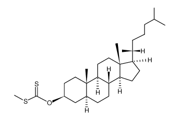 Dithiocarbonic acid O-(5α-cholestan-3β-yl) S-methyl ester 结构式