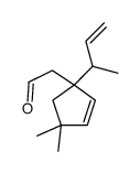2-Cyclopentene-1-acetaldehyde, 4,4-dimethyl-1-(1-methyl-2-propen-1-yl)- 结构式