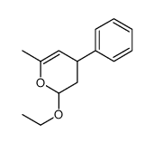 2-乙氧基-3,4-二氢-6-甲基-4-苯基-2H-吡喃 结构式