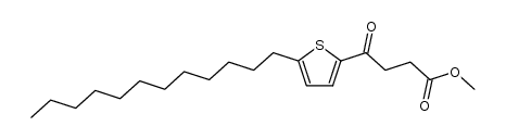 5-十二烷基-γ-氧代-2-噻吩丁酸甲酯 结构式
