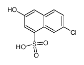 7-氯-3-羟基-1-萘磺酸 结构式