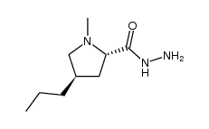 反式-1-甲基-4-丙基-L-脯氨酰肼 结构式
