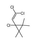 1-氯-1-(2,2-二氯乙烯基)-2,2,3,3-四甲基环丙烷 结构式