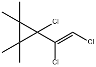 1-氯-1-(1,2-二氯乙烯基)-2,2,3,3-四甲基环丙烷,(Z)- 结构式