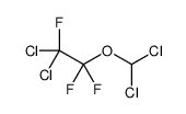 1,1-二氯-2-(二氯甲氧基)-1,2,2-三氟乙烷 结构式