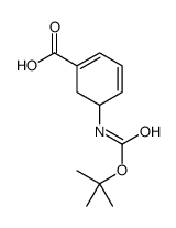 BOC-5-氨基-1,3-环己二烯-1-羧酸 结构式