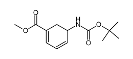 5-((叔丁氧羰基)氨基)-1,3-环己二烯-1-羧酸甲酯 结构式
