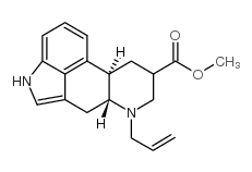 (8beta)-6-烯丙基麦角灵-8-羧酸甲酯 结构式