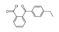 2-(4-乙基苯甲酰基)苯甲酰氯 结构式