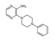 Pyrazinamine, 3-(4-phenyl-1-piperazinyl)- 结构式
