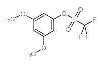 3,5-二甲氧基苯基三氟甲磺酸酯 结构式