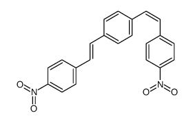 1,4-双[2-(4-硝基苯基)乙烯基]苯 结构式