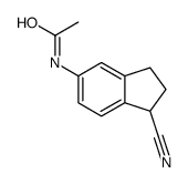 N-(1-氰基-2,3-二氢-1H-茚-5-基)乙酰胺 结构式